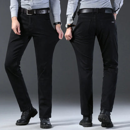 Retro Black Jeans: Men's Casual Pants