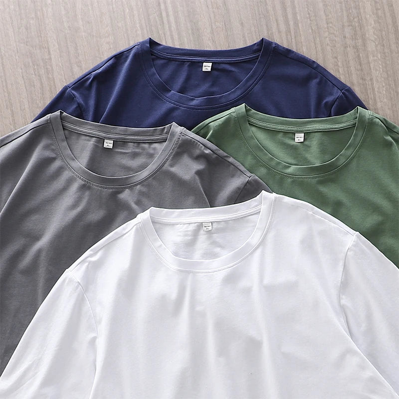 Men's Summer Ice Silk Crew Neck Tee